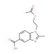 1-(2-Acetoxyethyl)-2-methyl-1H-benzoimidazole-5-carboxylic acid (CAS 282091-90-1) - chemical structure image