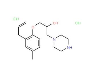 1-(2-Allyl-4-methyl-phenoxy)-3-piperazin-1-yl-propan-2-ol dihydrochloride - chemical structure image