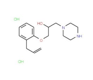 1-(2-Allyl-phenoxy)-3-piperazin-1-yl-propan-2-oldihydrochloride - chemical structure image