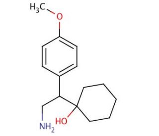1-[2-Amino-1-(4-methoxyphenyl)ethyl]cyclohexanol (CAS 93413-77-5) - chemical structure image