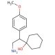 1-[2-Amino-1-(4-methoxyphenyl)ethyl]cyclohexanol (CAS 93413-77-5) - chemical structure image