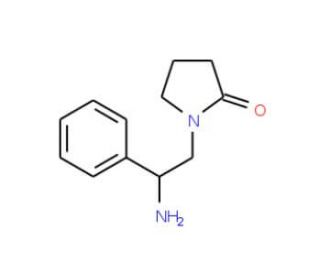 1-(2-amino-2-phenylethyl)pyrrolidin-2-one - chemical structure image