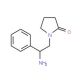 1-(2-amino-2-phenylethyl)pyrrolidin-2-one - chemical structure image