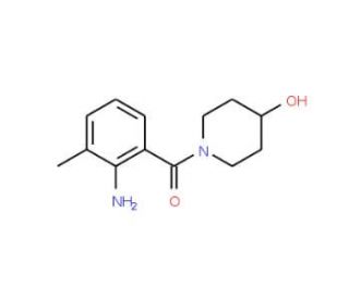 1-(2-amino-3-methylbenzoyl)piperidin-4-ol - chemical structure image