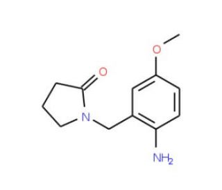 1-(2-Amino-5-methoxybenzyl)pyrrolidin-2-one - chemical structure image