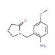 1-(2-Amino-5-methoxybenzyl)pyrrolidin-2-one - chemical structure image