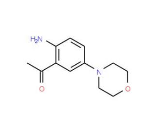 1-(2-Amino-5-morpholinophenyl)-1-ethanone (CAS 98440-50-7) - chemical structure image