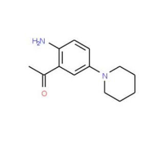 1-(2-Amino-5-piperidinophenyl)-1-ethanone (CAS 60283-14-9) - chemical structure image