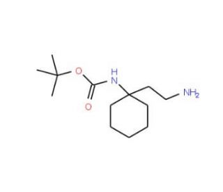 1-(2-Amino-ethyl)-N-Boc-cyclohexylamine (CAS 886362-50-1) - chemical structure image