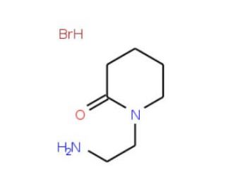 1-(2-Amino-ethyl)-piperidin-2-one hydrobromide - chemical structure image