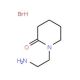 1-(2-Amino-ethyl)-piperidin-2-one hydrobromide - chemical structure image