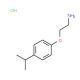 1-(2-aminoethoxy)-4-(propan-2-yl)benzene hydrochloride - chemical structure image