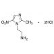 1-(2-Aminoethyl)-2-methyl-5-nitroimidazole Dihydrochloride 的分子结构, CAS编号: 49575-10-2 1-(2-Aminoethyl)-2-methyl-5-nitroimidazole Dihydrochloride (CAS 49575-10-2) - chemical structure image