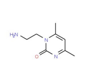 1-(2-Aminoethyl)-4,6-dimethylpyrimidin-2(1H)-one (CAS 889945-01-1) - chemical structure image