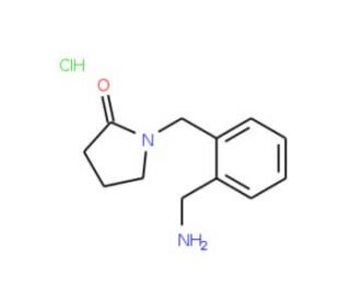 1-(2-Aminomethyl-benzyl)-pyrrolidin-2-onehydrochloride - chemical structure image