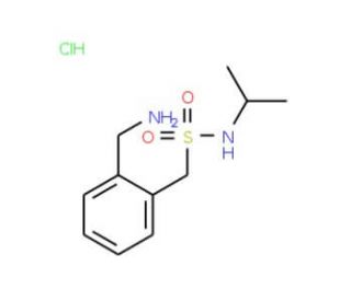 1-[2-(aminomethyl)phenyl]-N-isopropylmethanesulfonamide hydrochloride - chemical structure image