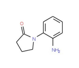 1-(2-aminophenyl)pyrrolidin-2-one (CAS 14453-65-7) - chemical structure image