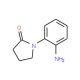 1-(2-aminophenyl)pyrrolidin-2-one (CAS 14453-65-7) - chemical structure image