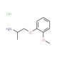 1-(2-aminopropoxy)-2-methoxybenzene hydrochloride - chemical structure image