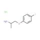 1-(2-aminopropoxy)-4-fluorobenzene hydrochloride - chemical structure image