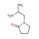 1-(2-aminopropyl)pyrrolidin-2-one (CAS 388630-76-0) - chemical structure image