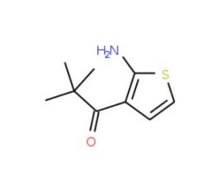 1-(2-Aminothiophene-3-yl)-2,2-dimethylpropan-1-one - chemical structure image
