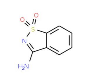 1,2-benzisothiazol-3-amine 1,1-dioxide (CAS 7668-28-2) - chemical structure image
