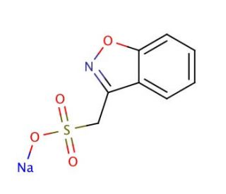 1,2-Benzisoxazole-3-methanesulfonate Sodium Salt (CAS 73101-64-1) - chemical structure image