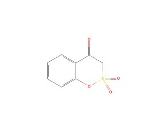 1,2-Benzoxathiin-4(3H)-one 2,2-dioxide (CAS 49670-47-5) - chemical structure image