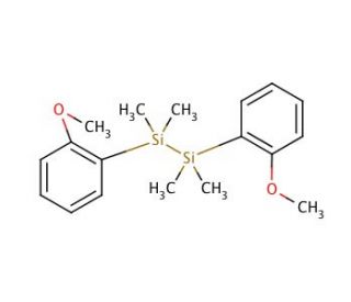 1,2-Bis(2-methoxyphenyl)-1,1,2,2-tetramethyldisilane (CAS 332343-84-7) - chemical structure image