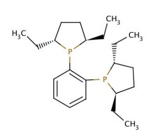 (&minus;)-1,2-Bis[(2R,5R)-2,5-diethylphospholano]benzene (CAS 136705-64-1) - chemical structure image