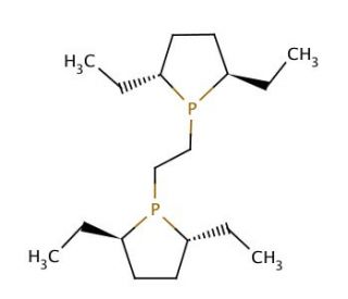 (&plus;)-1,2-Bis[(2R,5R)-2,5-diethylphospholano]ethane (CAS 136705-62-9) - chemical structure image