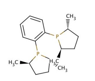 (&minus;)-1,2-Bis[(2R,5R)-2,5-dimethylphospholano]benzene (CAS 147253-67-6) - chemical structure image