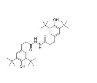 1,2-Bis(3,5-di-tert-butyl-4-hydroxyhydrocinnamoyl)hydrazine (CAS 32687-78-8) - chemical structure image