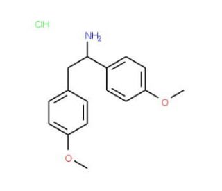 1,2-Bis-(4-methoxy-phenyl)-ethylaminehydrochloride - chemical structure image