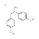 1,2-Bis-(4-methoxy-phenyl)-ethylaminehydrochloride - chemical structure image