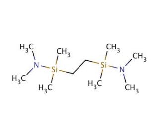 1,2-Bis[(dimethylamino)dimethylsilyl]ethane (CAS 91166-50-6) - chemical structure image