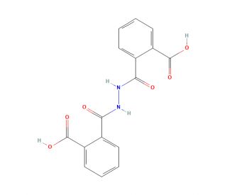 1,2-Bis(o-carboxybenzoyl)hydrazine (CAS 4404-90-4) - chemical structure image