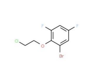 1-(2-Bromo-4,6-difluorophenoxy)-2-chloroethane (CAS 175203-19-7) - chemical structure image