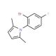1-(2-Bromo-4-fluorophenyl)-2,5-dimethylpyrrole - chemical structure image