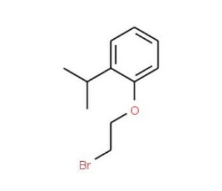1-(2-Bromo-ethoxy)-2-isopropyl-benzene (CAS 3245-44-1) - chemical structure image