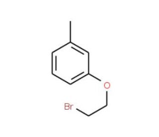 1-(2-Bromo-ethoxy)-3-methyl-benzene (CAS 6512-13-6) - chemical structure image