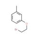 1-(2-Bromo-ethoxy)-3-methyl-benzene (CAS 6512-13-6) - chemical structure image