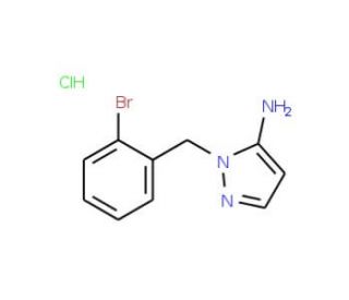 1-(2-bromobenzyl)-1H-pyrazol-5-amine hydrochloride - chemical structure image