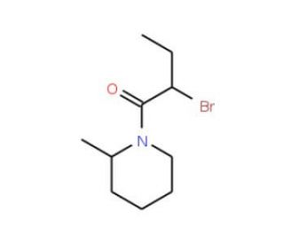 1-(2-Bromobutanoyl)-2-methylpiperidine - chemical structure image