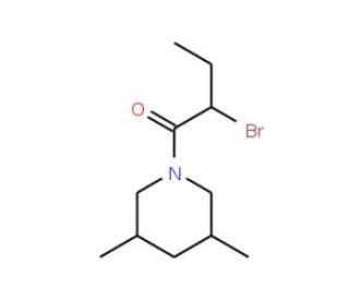 1-(2-Bromobutanoyl)-3,5-dimethylpiperidine - chemical structure image