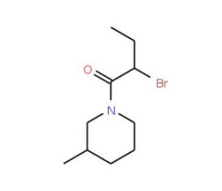 1-(2-Bromobutanoyl)-3-methylpiperidine (CAS 1119451-43-2) - chemical structure image