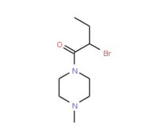 1-(2-Bromobutanoyl)-4-methylpiperazine - chemical structure image
