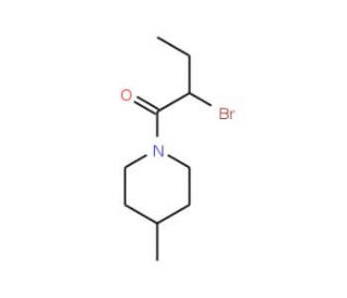 1-(2-Bromobutanoyl)-4-methylpiperidine - chemical structure image