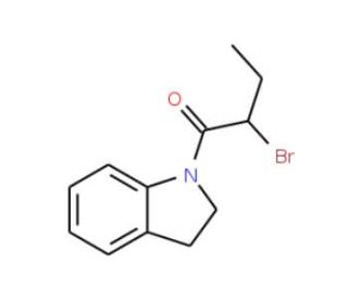 1-(2-Bromobutanoyl)indoline - chemical structure image